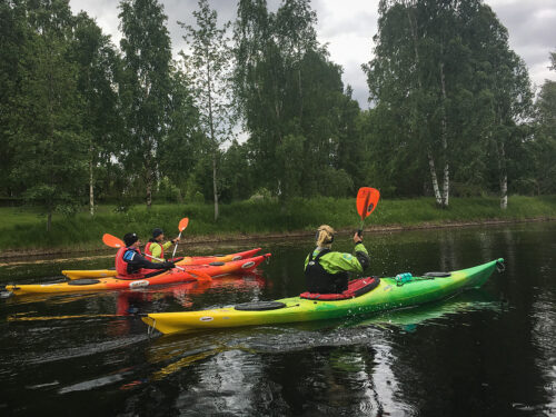 Paddling på Ljusnan